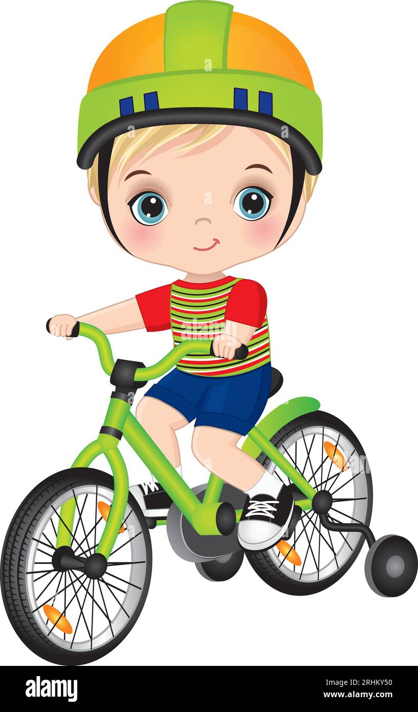 Boy learning to ride bike shop