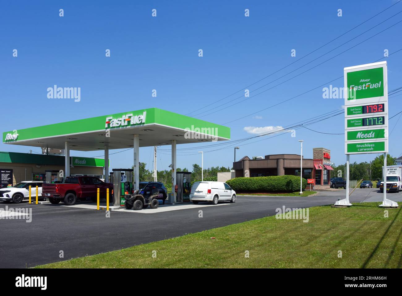 Sydney, Canada July 25, 2023 Sobey’s Fast Fuel gas station on Grand