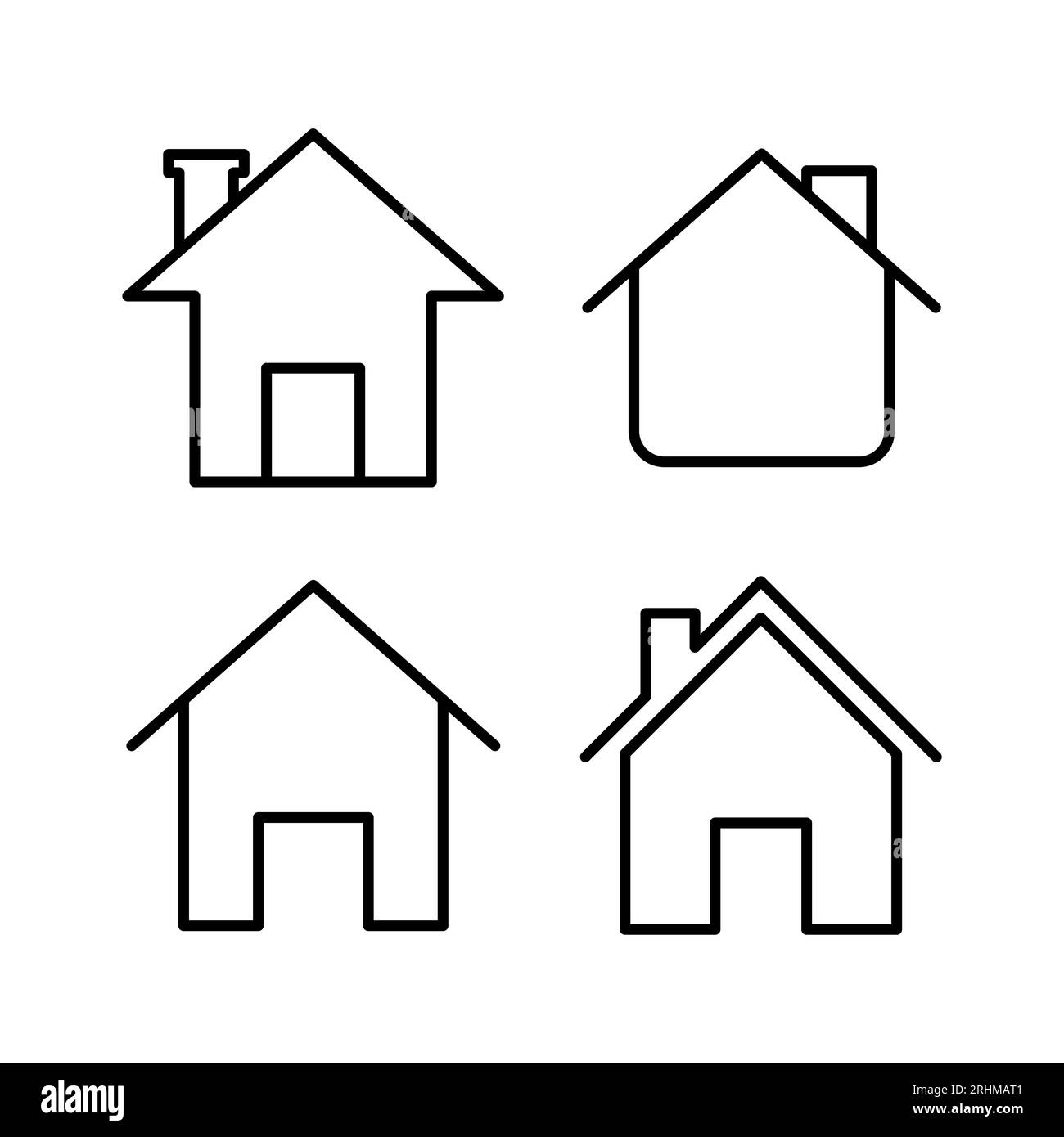 Home icon vector. House vector icon Stock Vector Image & Art - Alamy