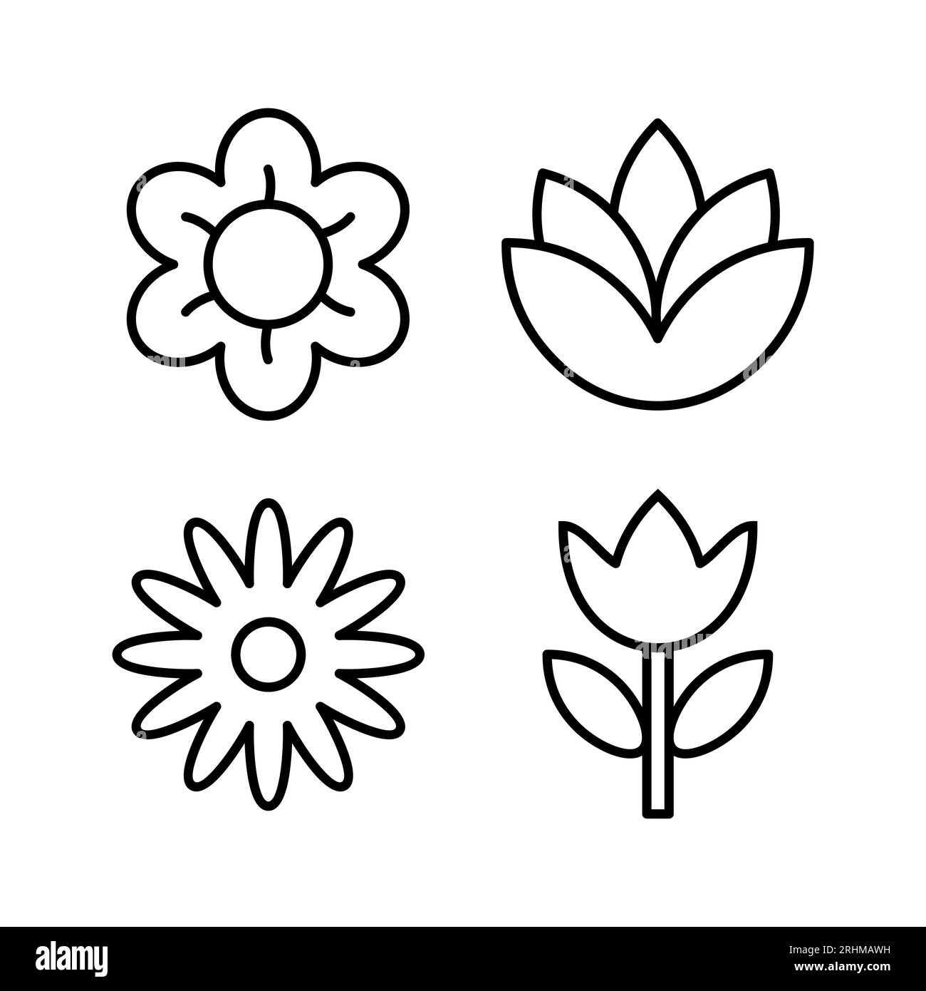 Flower icon vector. floral icon. flower logo Stock Vector Image & Art ...