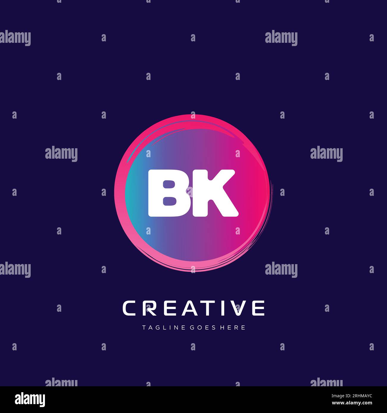 initial logo With Colorful template vector. Stock Vector
