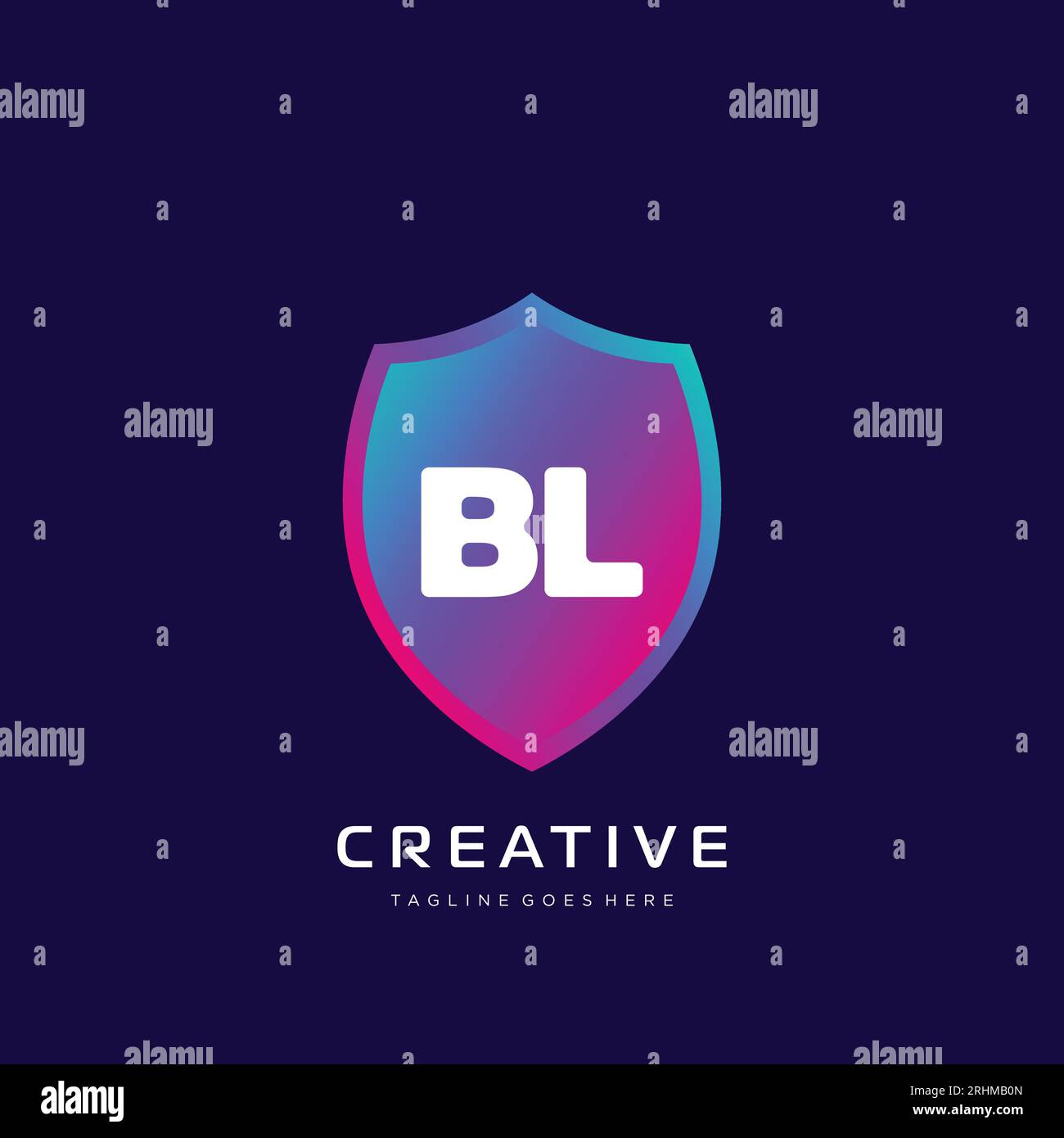 initial logo With Colorful template vector. Stock Vector