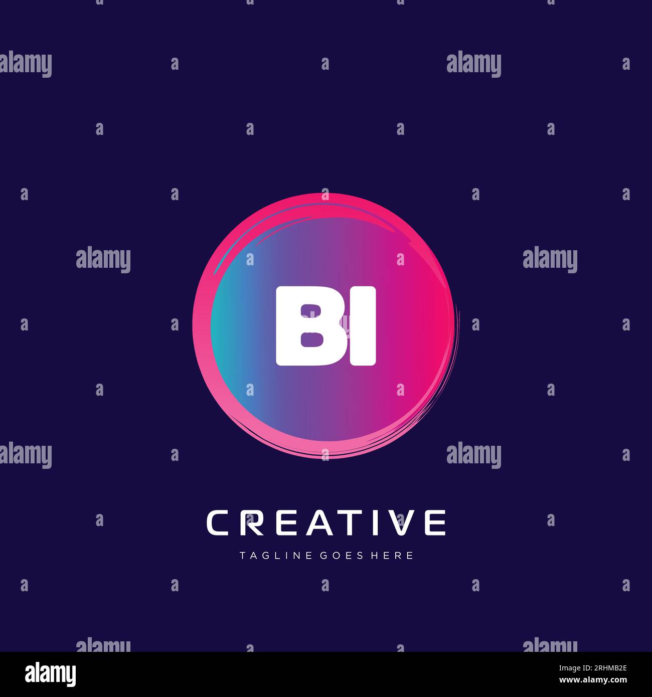initial logo With Colorful template vector. Stock Vector