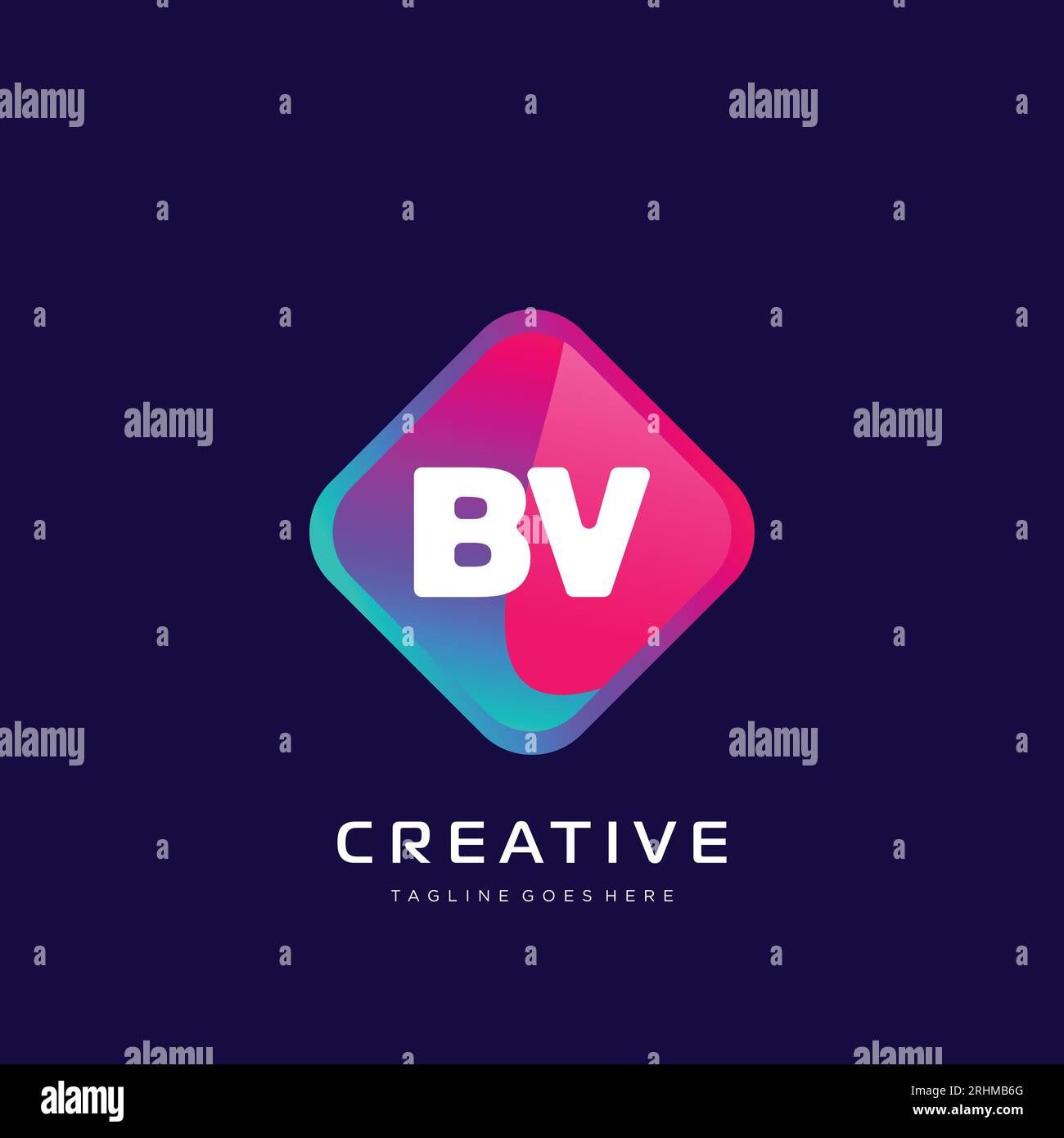 initial logo With Colorful template vector. Stock Vector