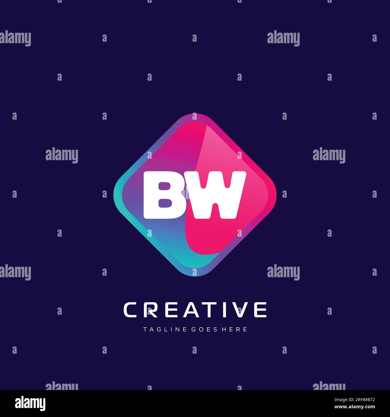 initial logo With Colorful template vector. Stock Vector