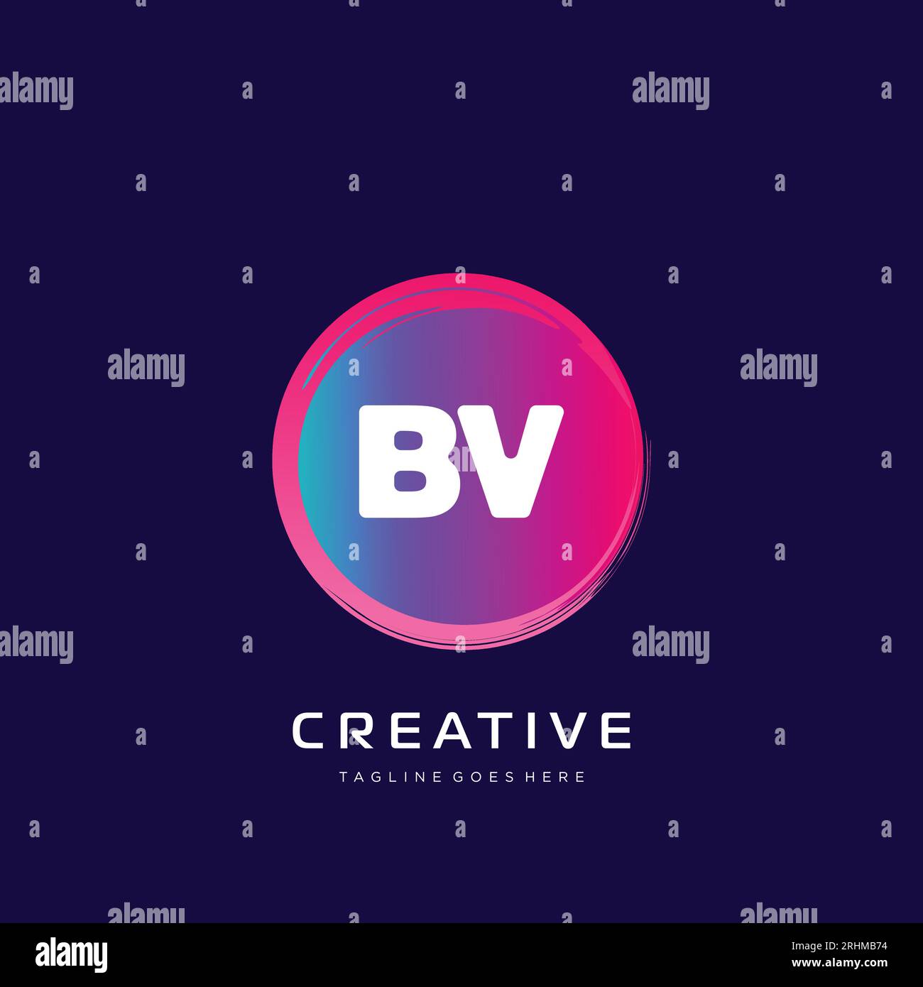initial logo With Colorful template vector. Stock Vector