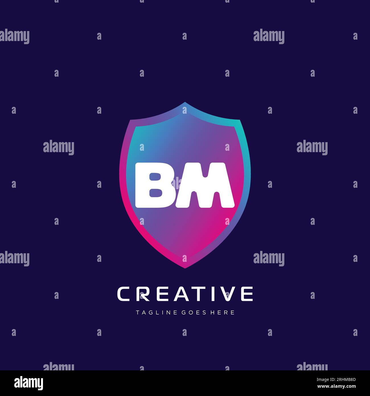 initial logo With Colorful template vector. Stock Vector