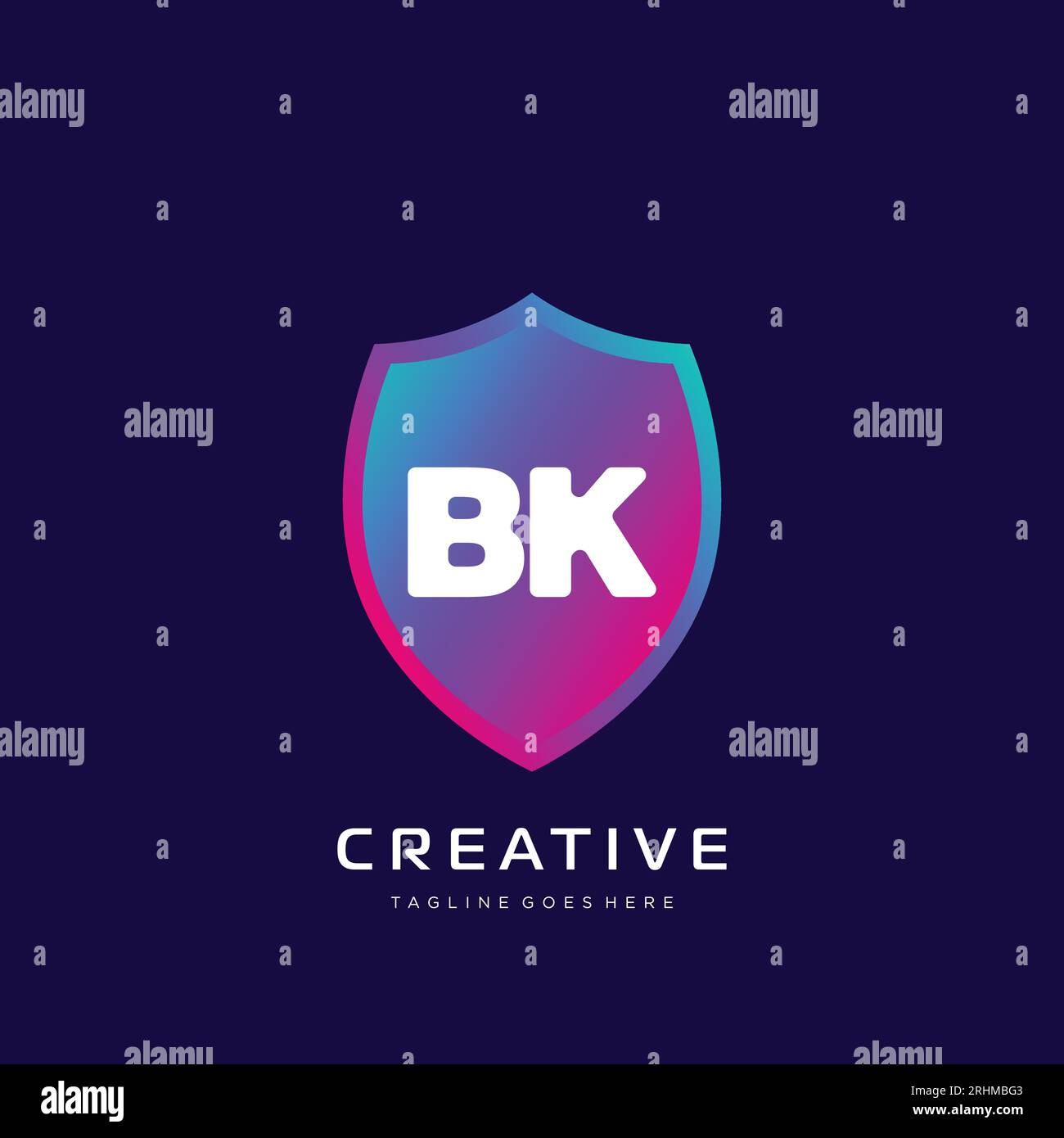 initial logo With Colorful template vector. Stock Vector
