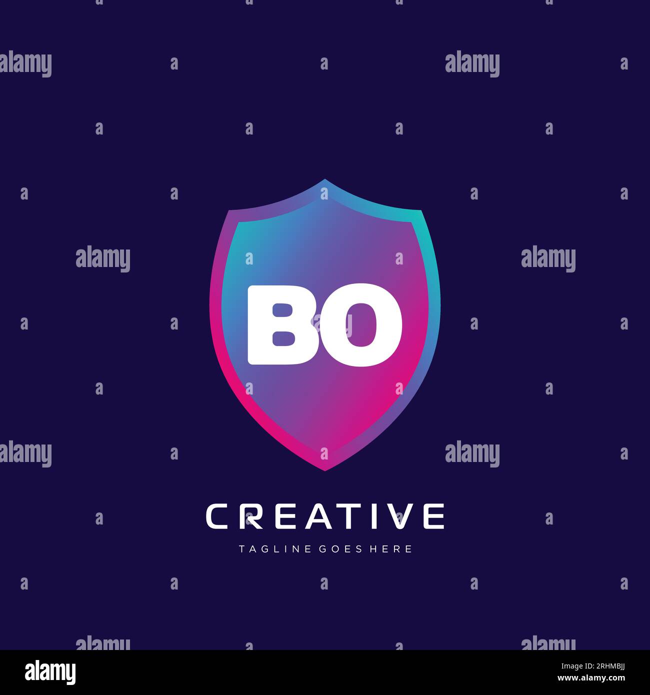 initial logo With Colorful template vector. Stock Vector