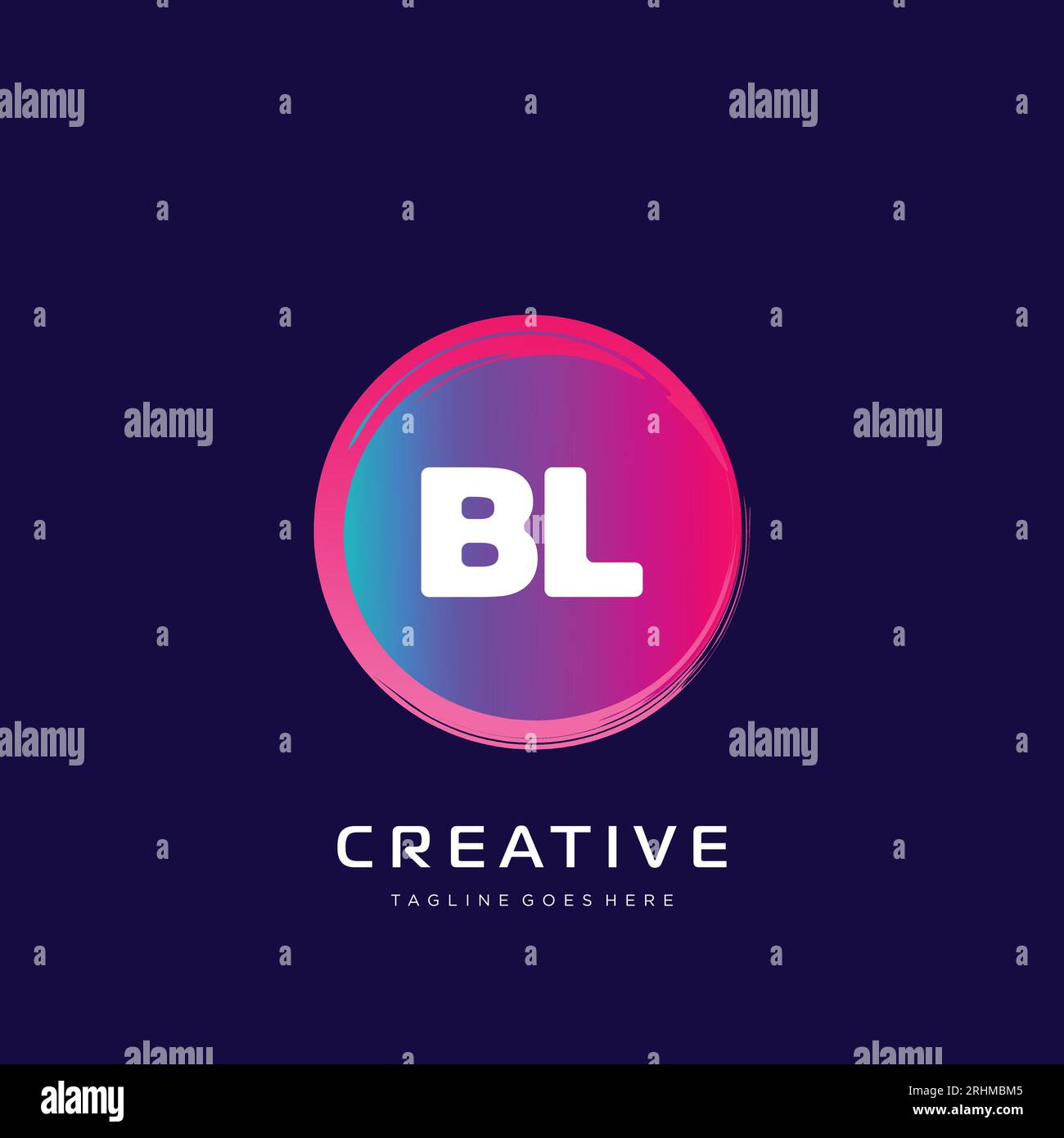 initial logo With Colorful template vector. Stock Vector