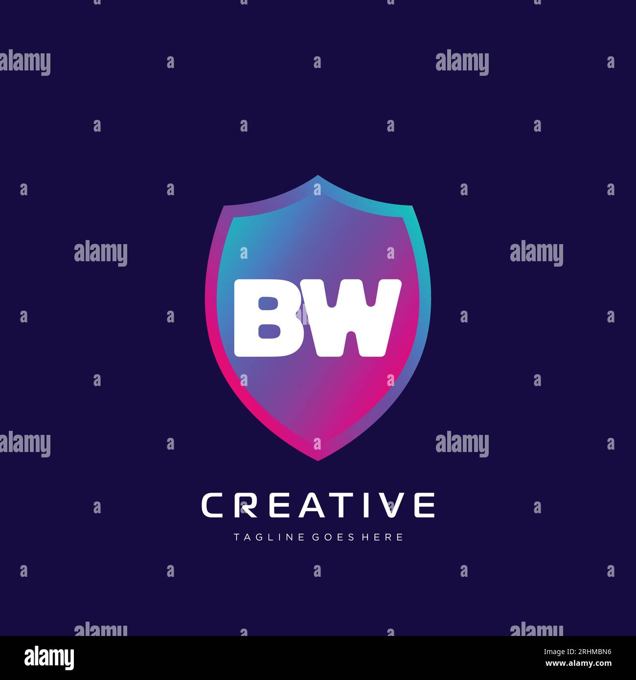 initial logo With Colorful template vector. Stock Vector