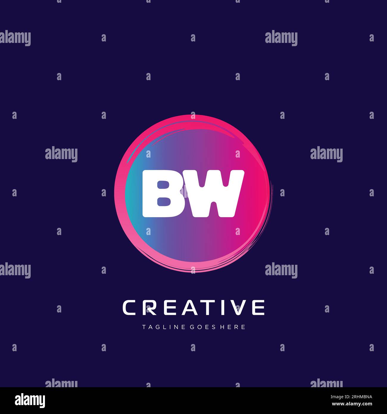 initial logo With Colorful template vector. Stock Vector