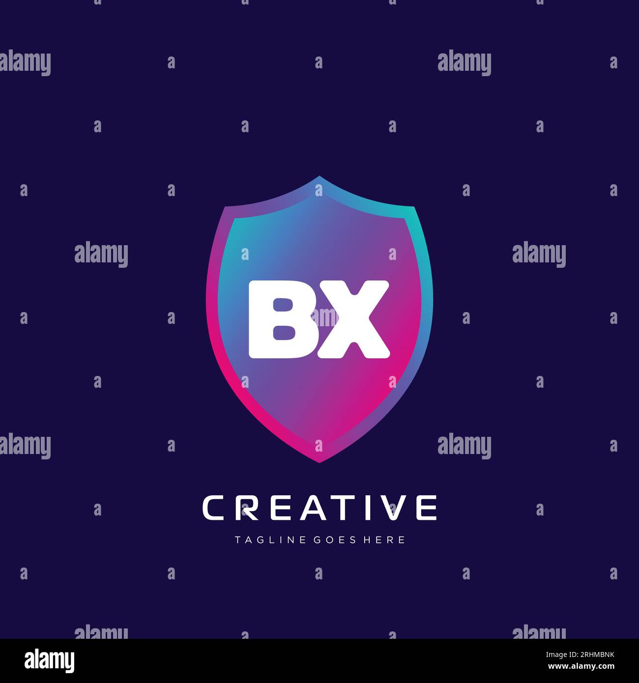 initial logo With Colorful template vector. Stock Vector