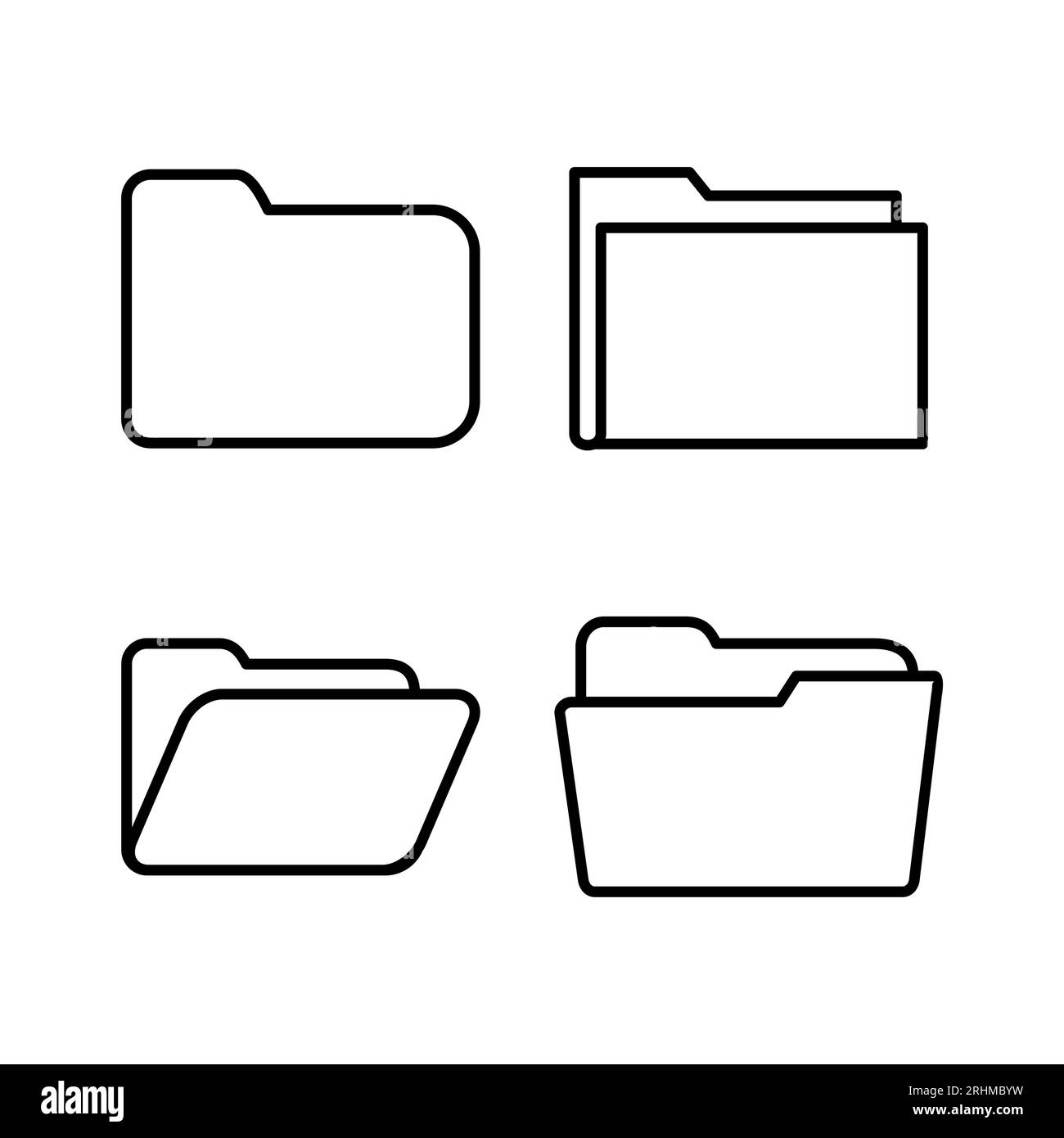 Folder icon vector. document folder icon Stock Vector Image & Art - Alamy