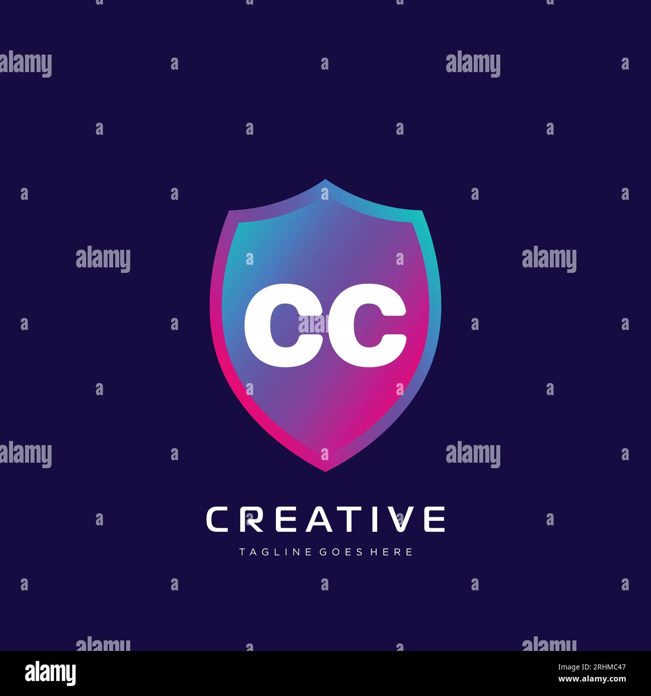 initial logo With Colorful template vector. Stock Vector