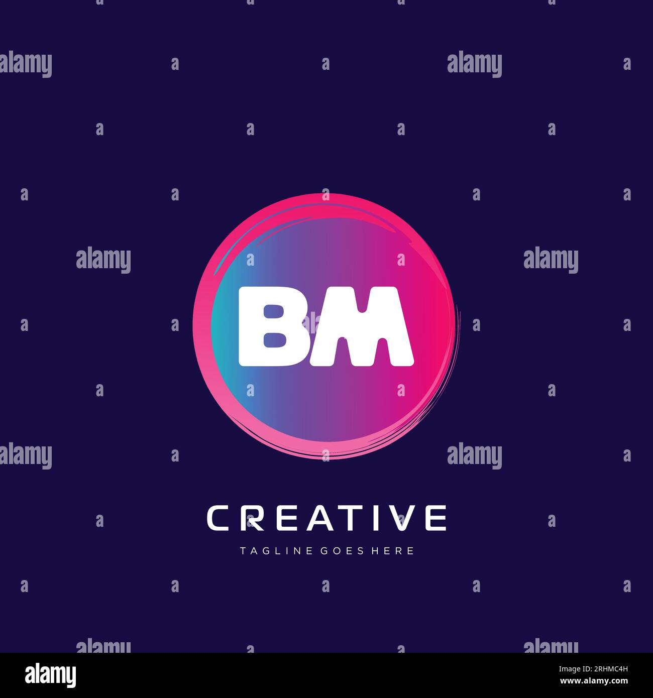 initial logo With Colorful template vector. Stock Vector