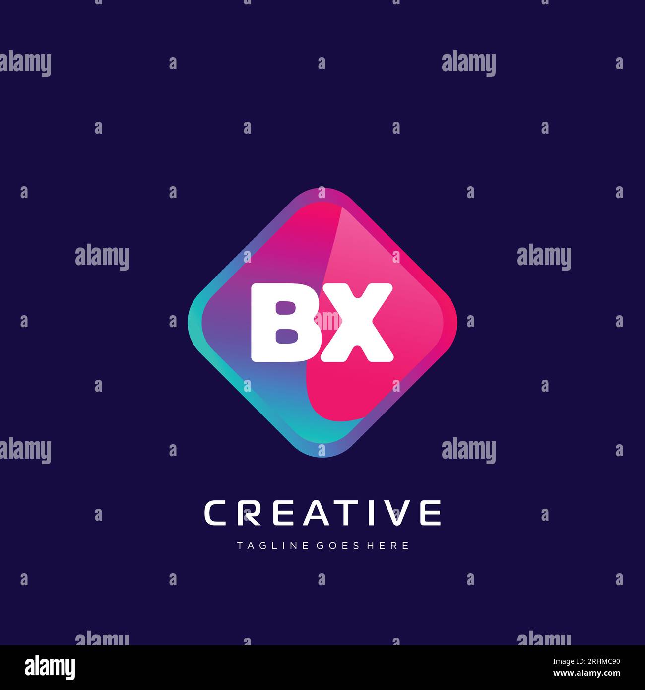 initial logo With Colorful template vector. Stock Vector