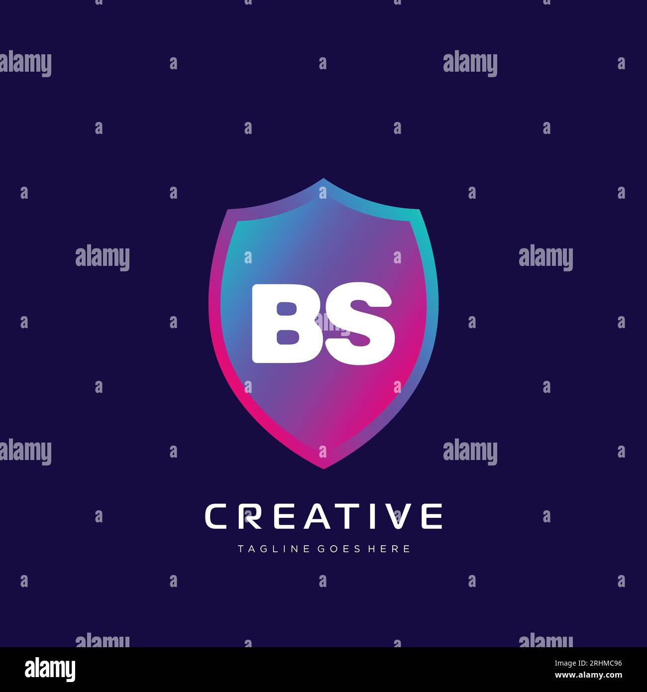 initial logo With Colorful template vector. Stock Vector