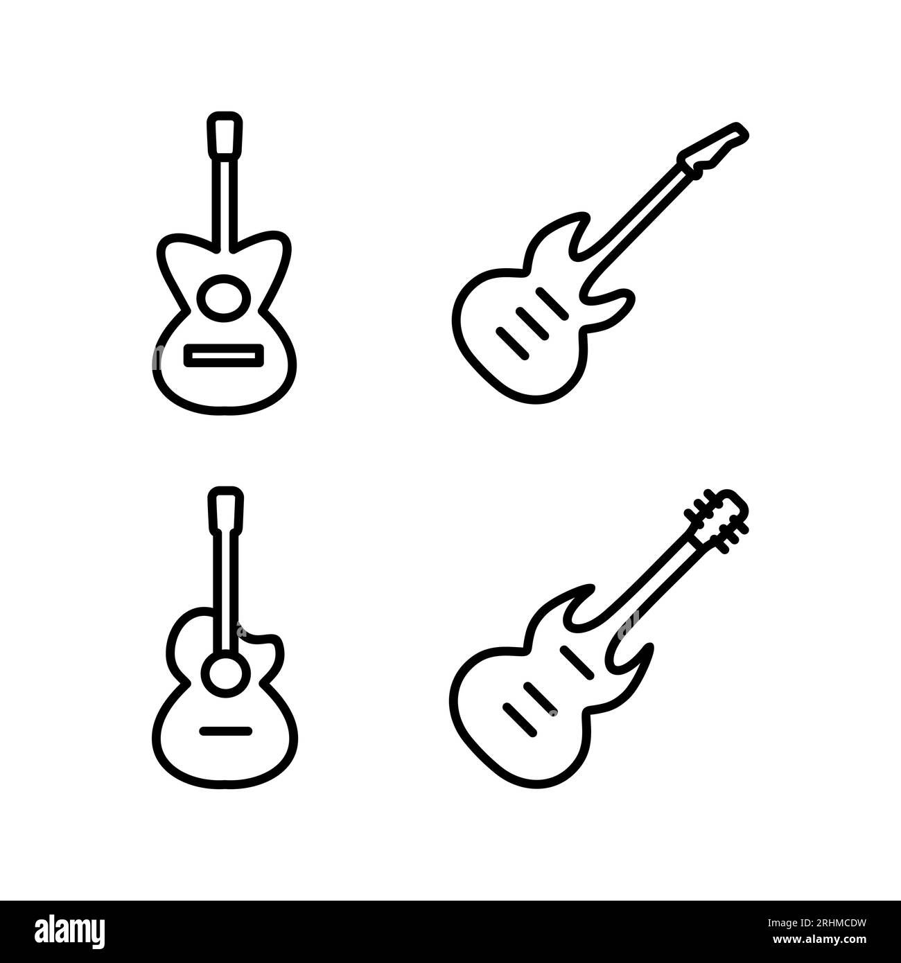 Guitar icon vector. musical instrument sign Stock Vector Image & Art ...