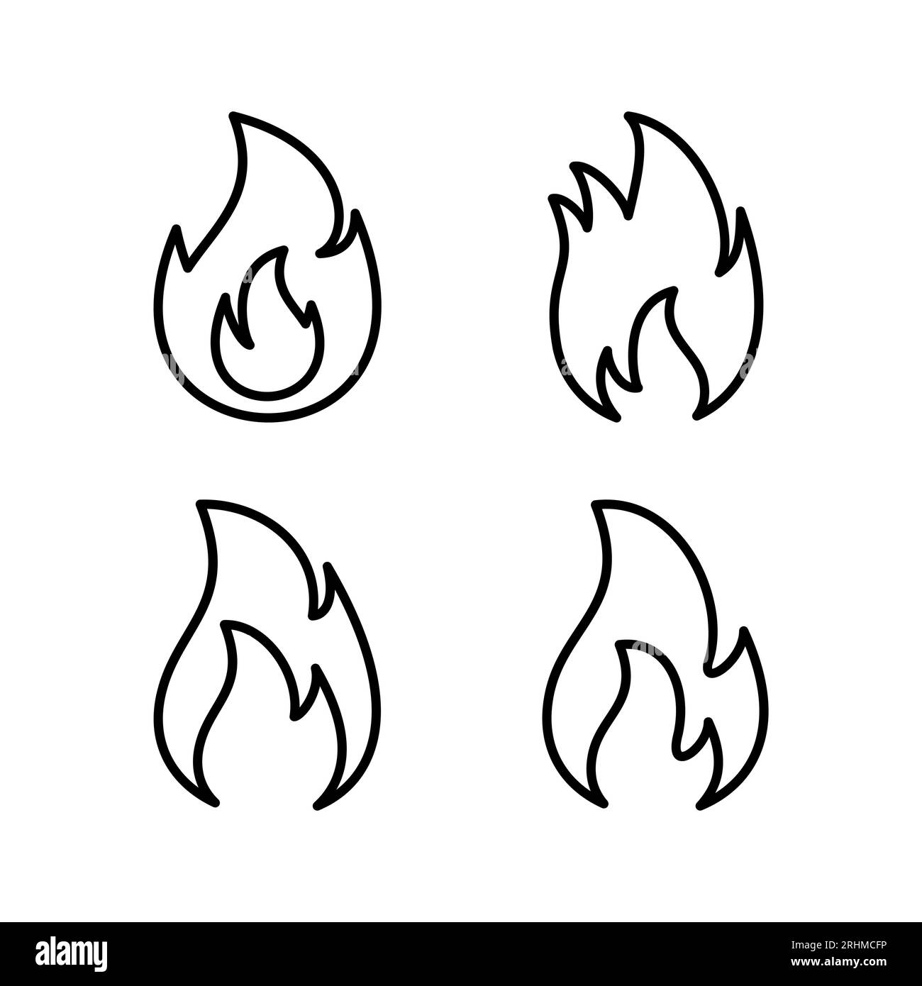 Fire icon vector. fire flame icon Stock Vector Image & Art - Alamy