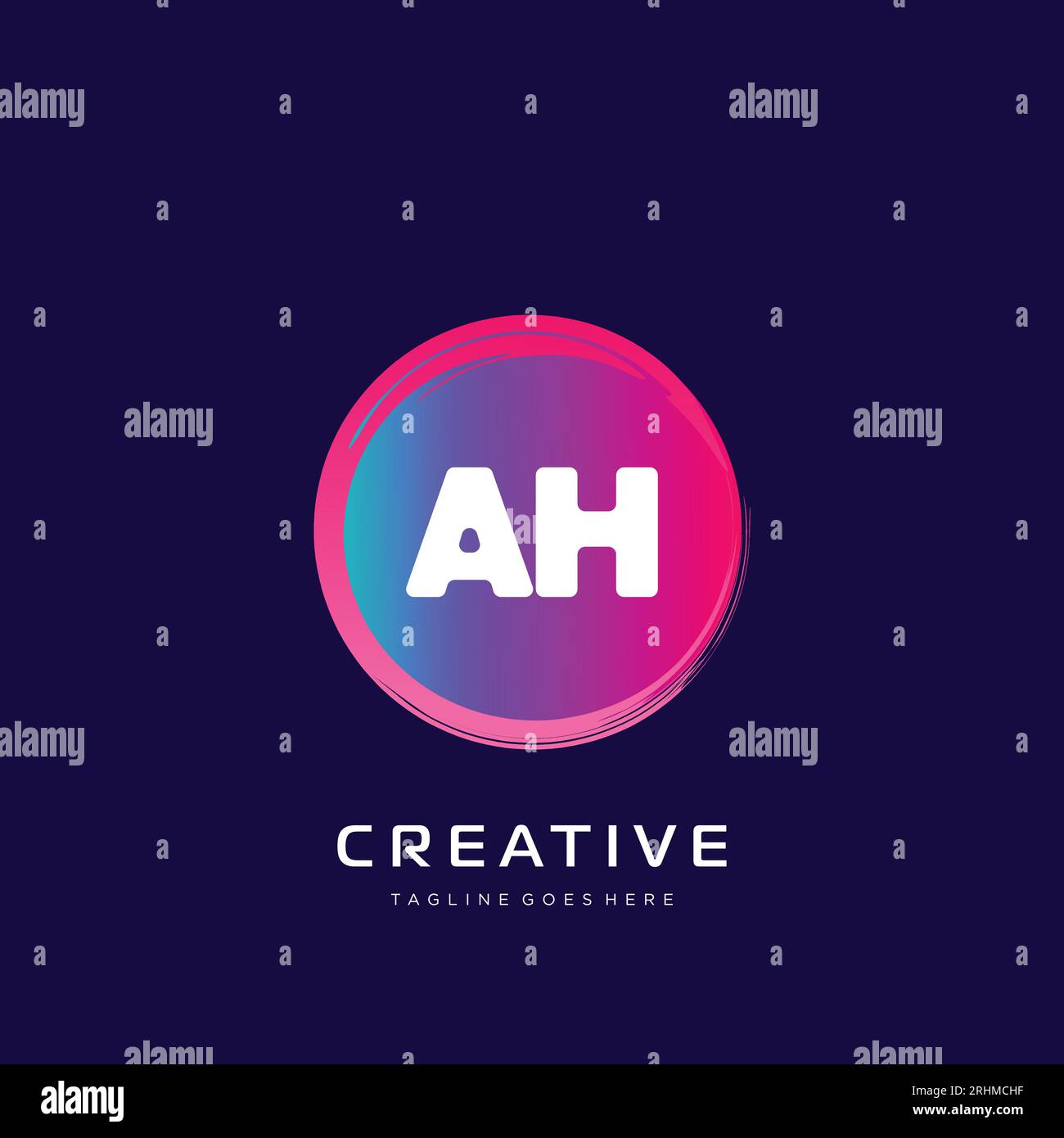 initial logo With Colorful template vector. Stock Vector
