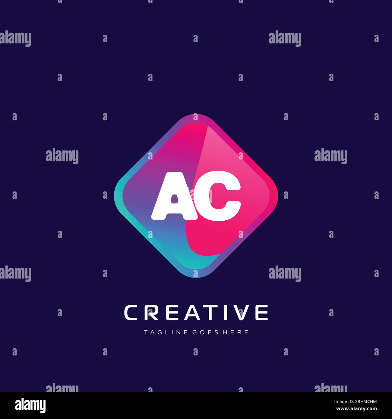 initial logo With Colorful template vector. Stock Vector