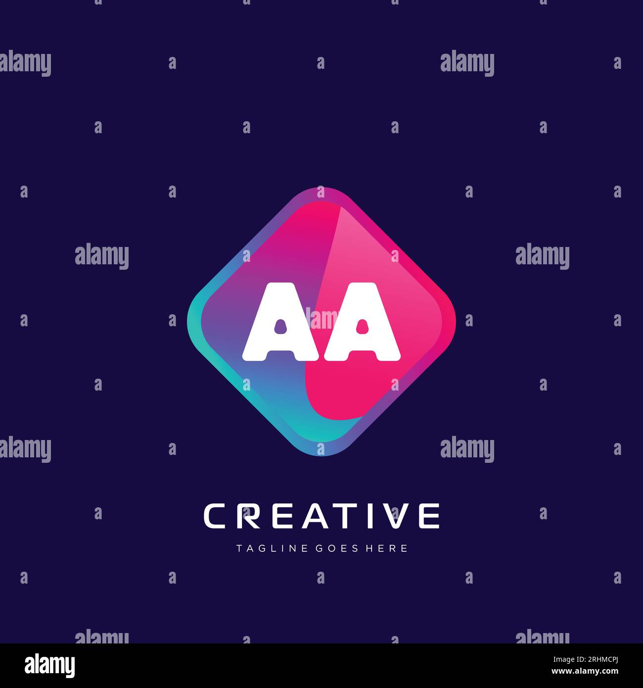 initial logo With Colorful template vector. Stock Vector