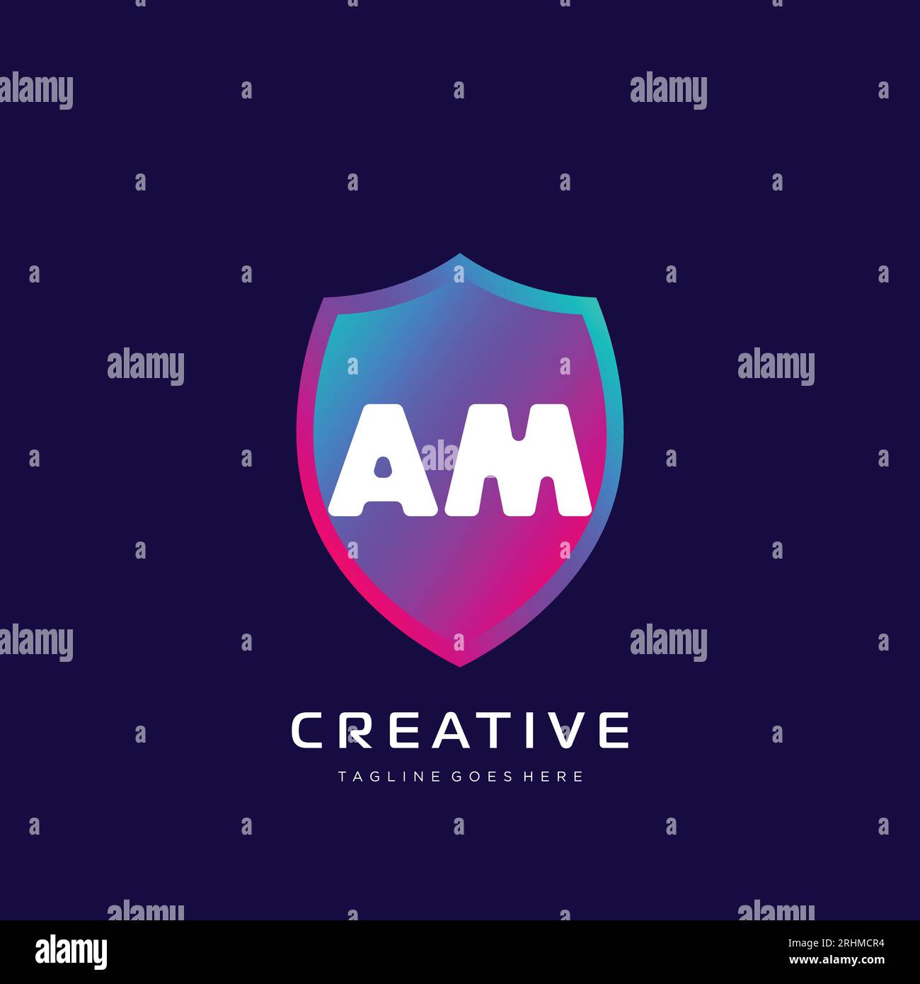 initial logo With Colorful template vector. Stock Vector