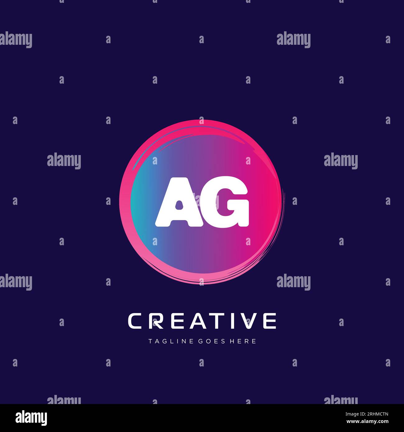 initial logo With Colorful template vector. Stock Vector