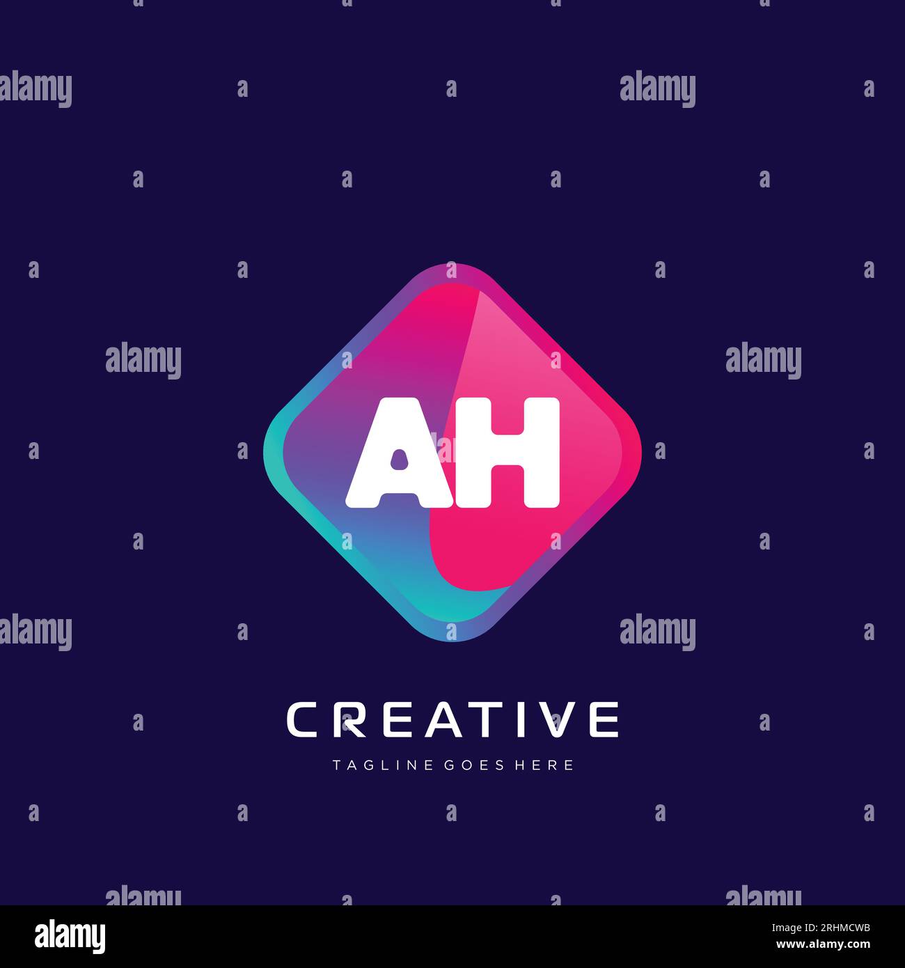 initial logo With Colorful template vector. Stock Vector