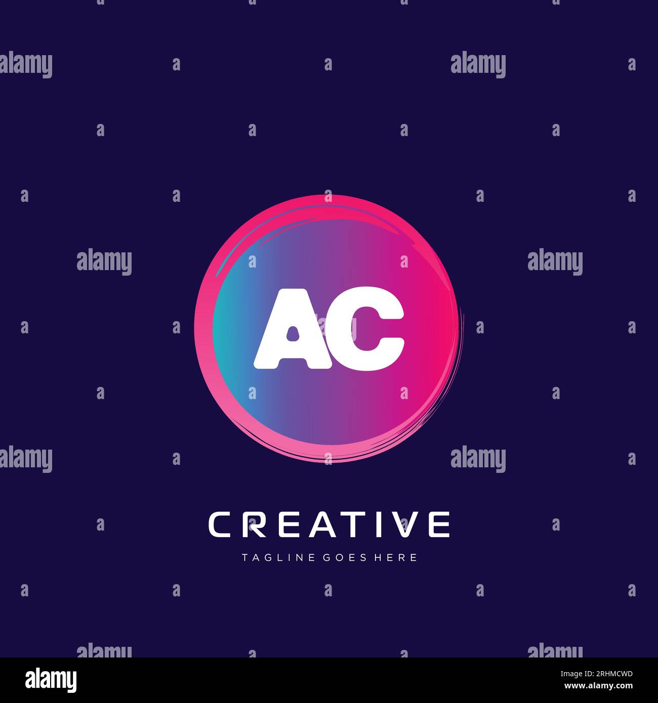 initial logo With Colorful template vector. Stock Vector