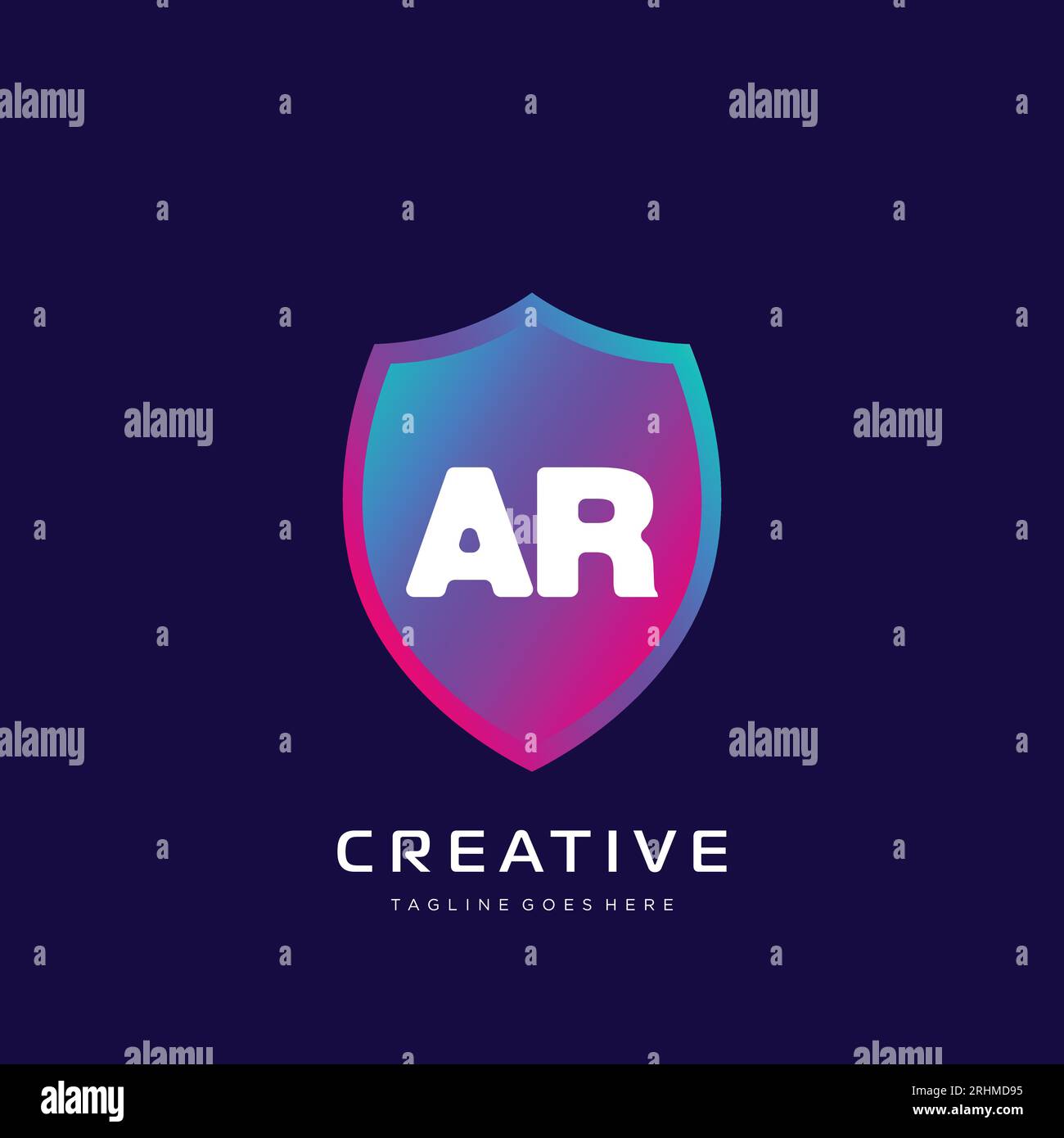 initial logo With Colorful template vector. Stock Vector