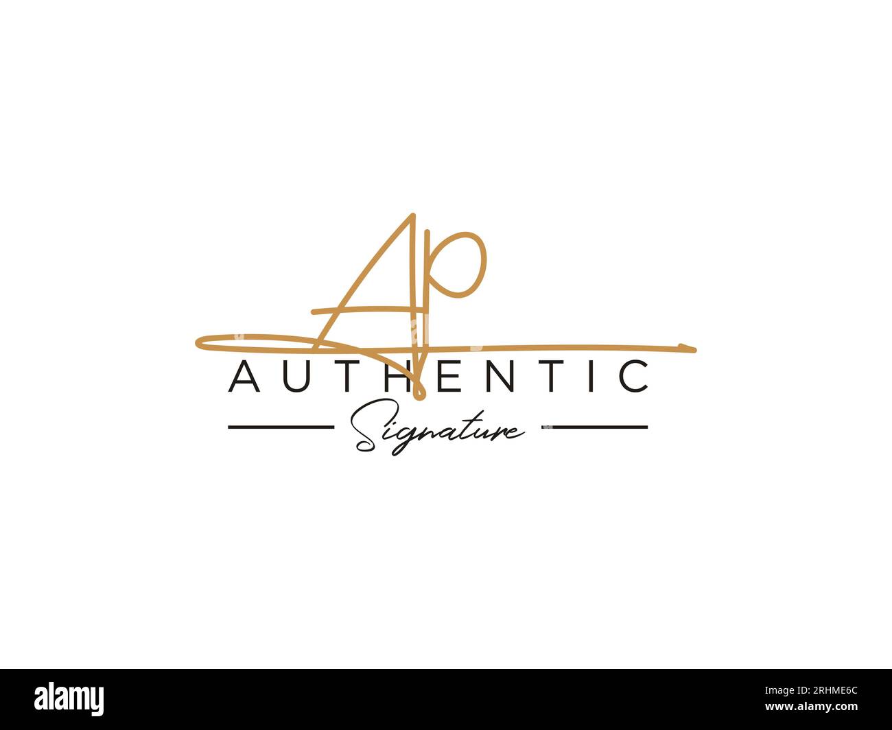 AP Signature Logo Template Vector Stock Vector Image & Art - Alamy