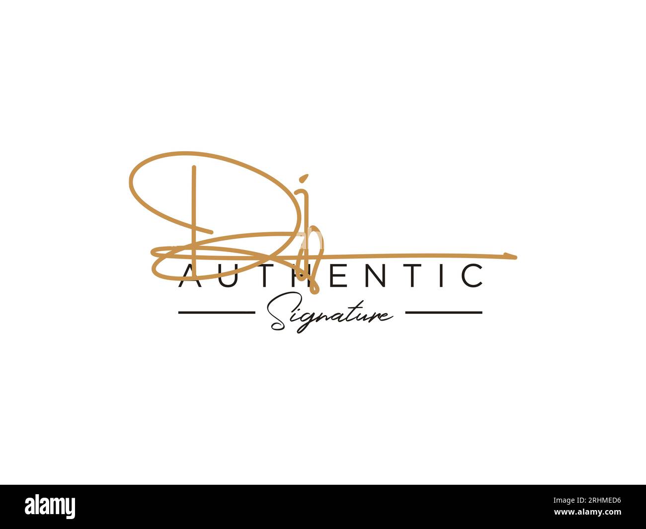 DJ Signature Logo Template Vector Stock Vector Image & Art Alamy