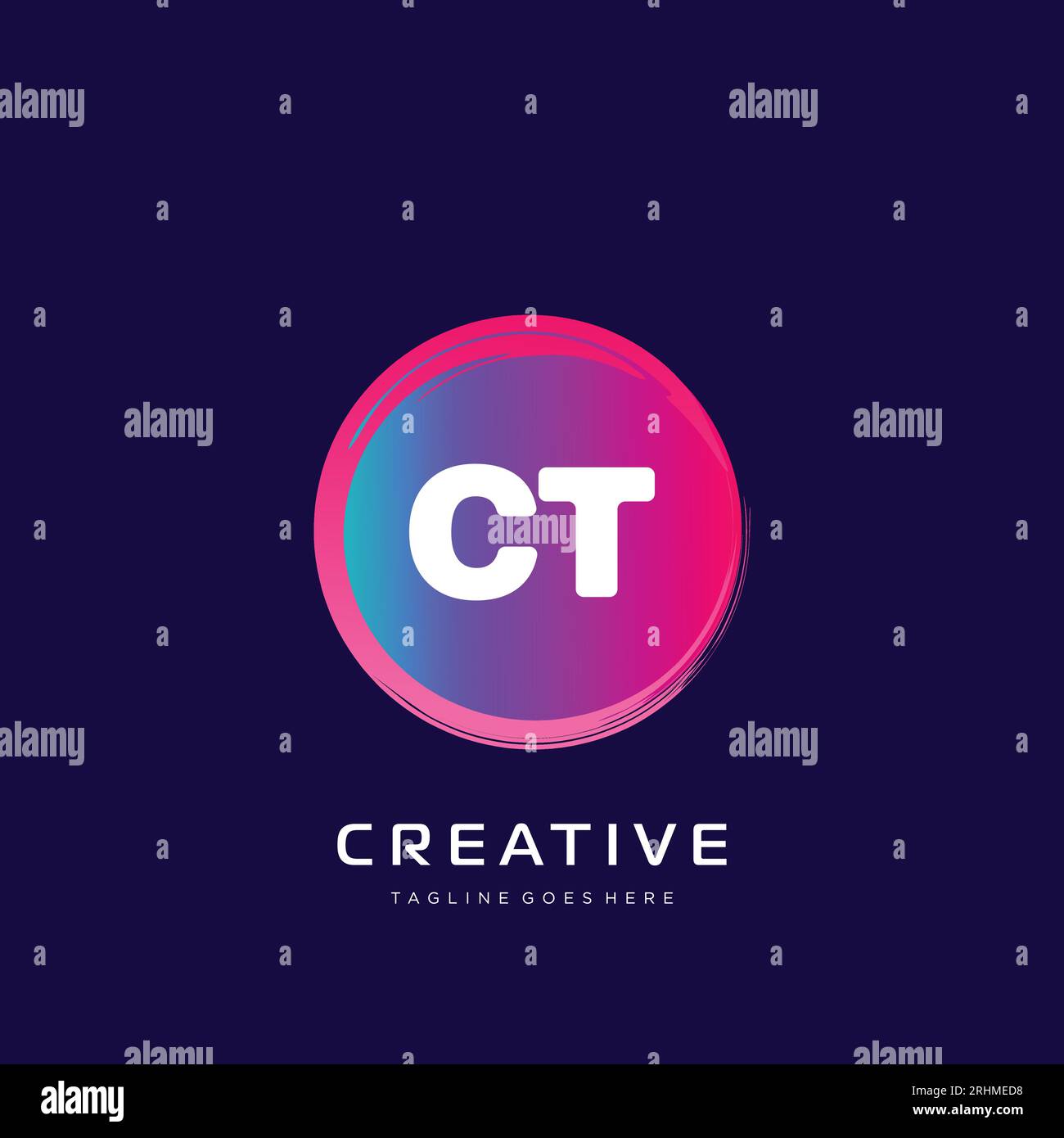 initial logo With Colorful template vector. Stock Vector