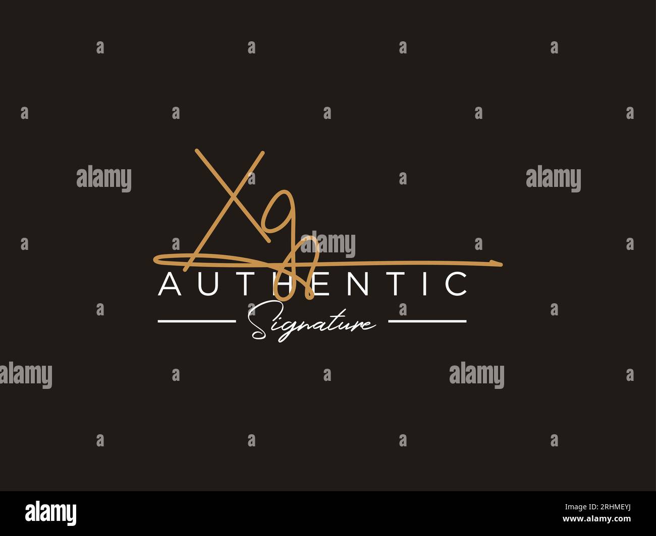 XG Signature Logo Template Vector Stock Vector Image & Art - Alamy