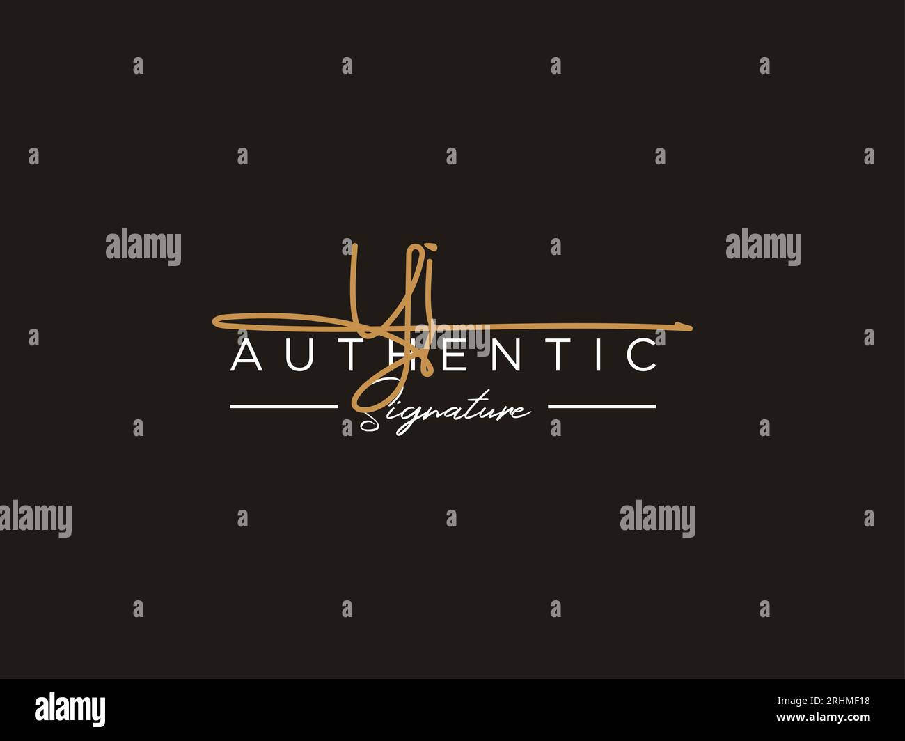 YI Signature Logo Template Vector Stock Vector Image & Art - Alamy