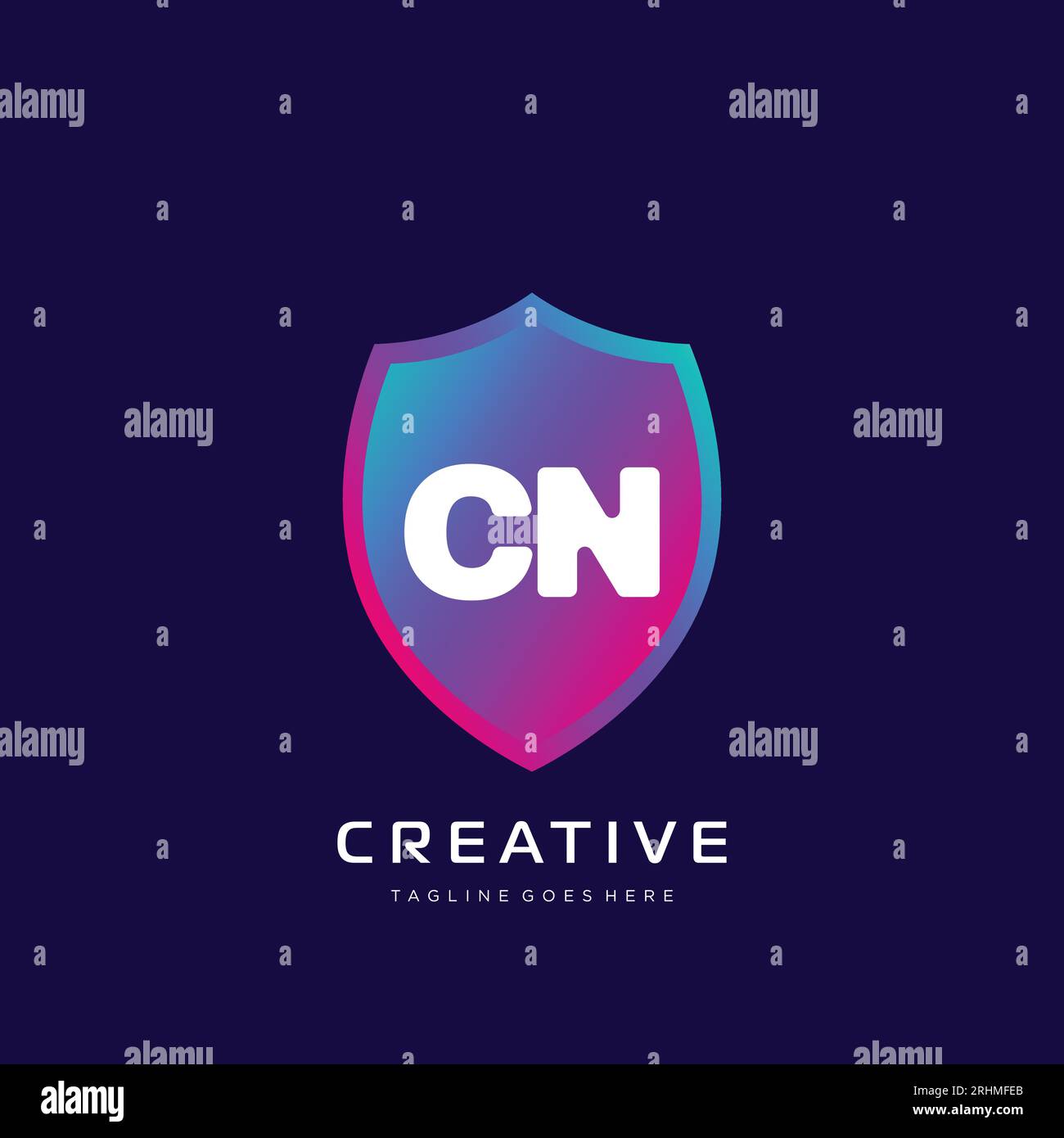 initial logo With Colorful template vector. Stock Vector