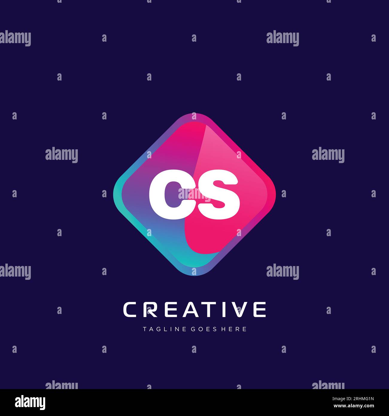 initial logo With Colorful template vector. Stock Vector