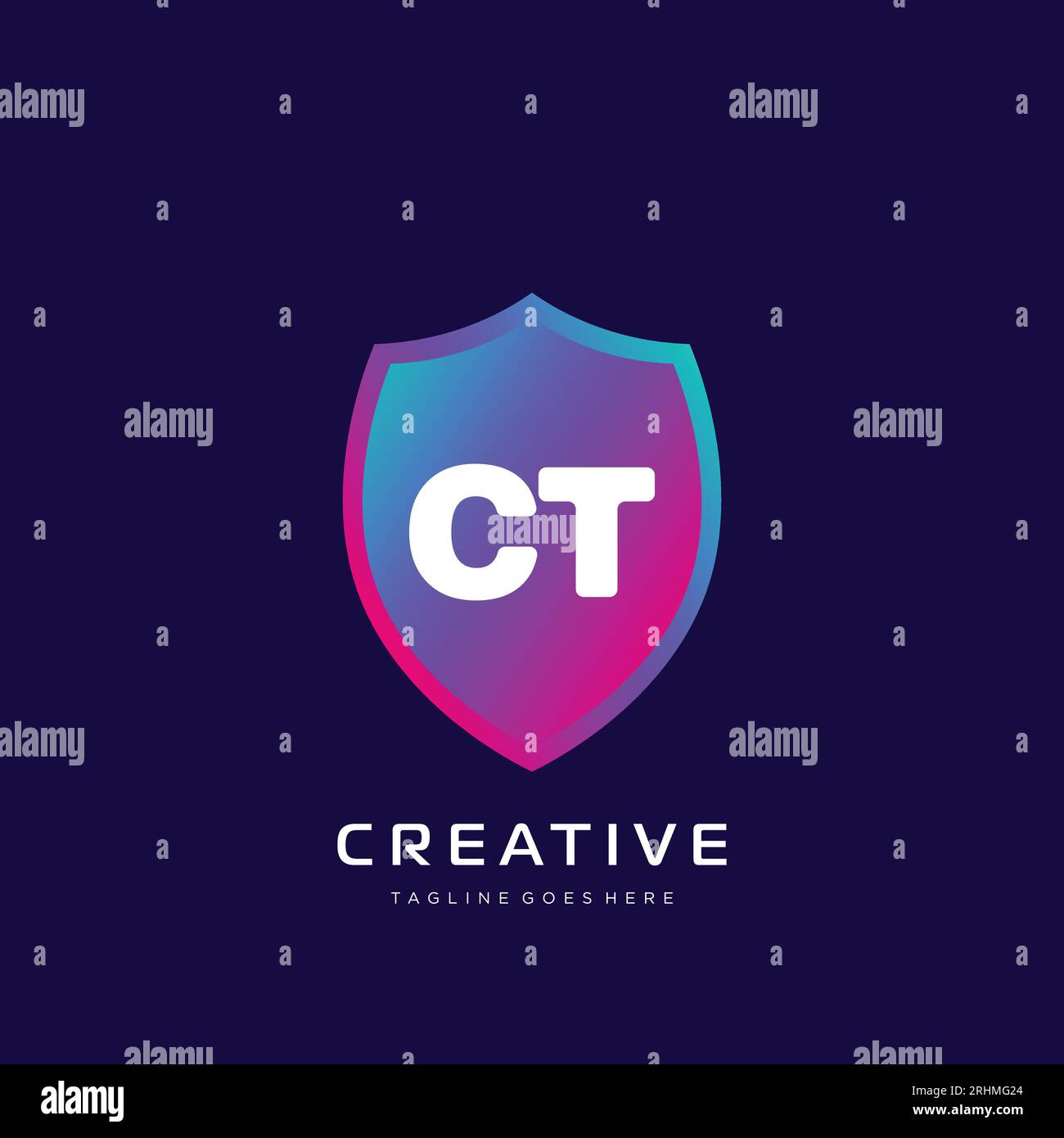initial logo With Colorful template vector. Stock Vector