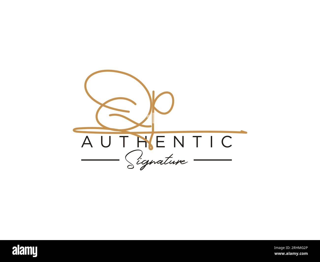 QP Signature Logo Template Vector Stock Vector Image & Art - Alamy