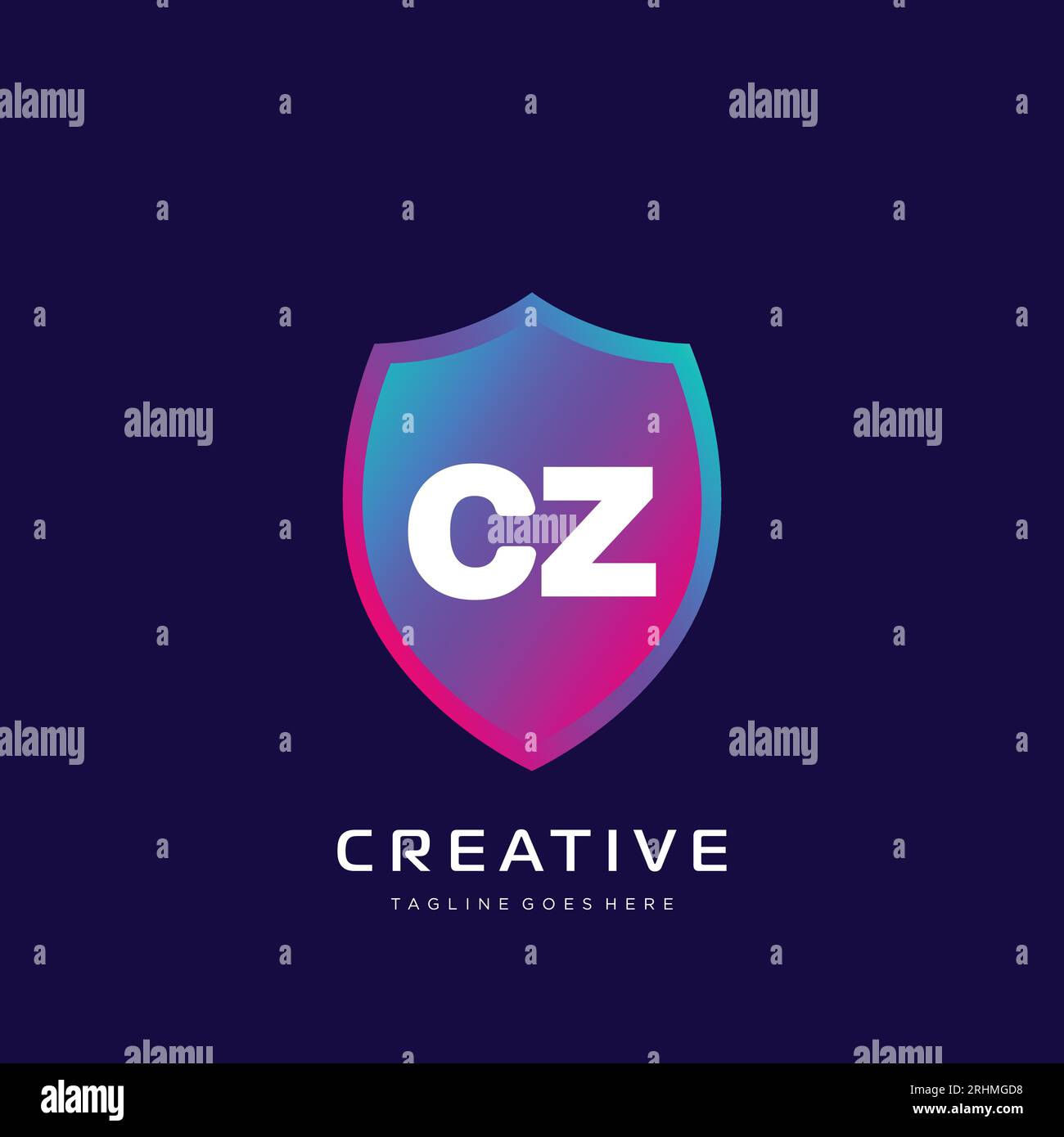 initial logo With Colorful template vector. Stock Vector