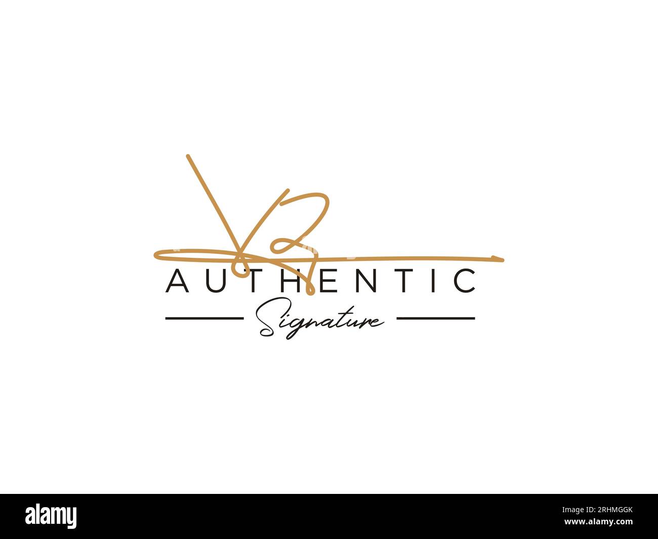 VZ Signature Logo Template Vector Stock Vector Image & Art - Alamy