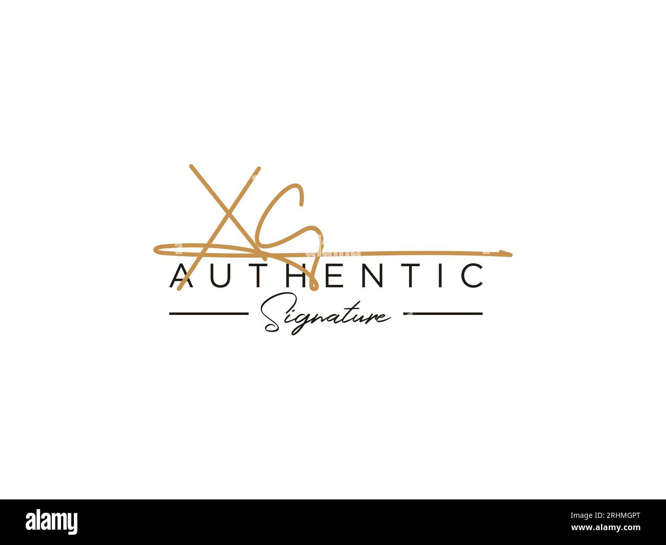 XC Signature Logo Template Vector. Stock Vector