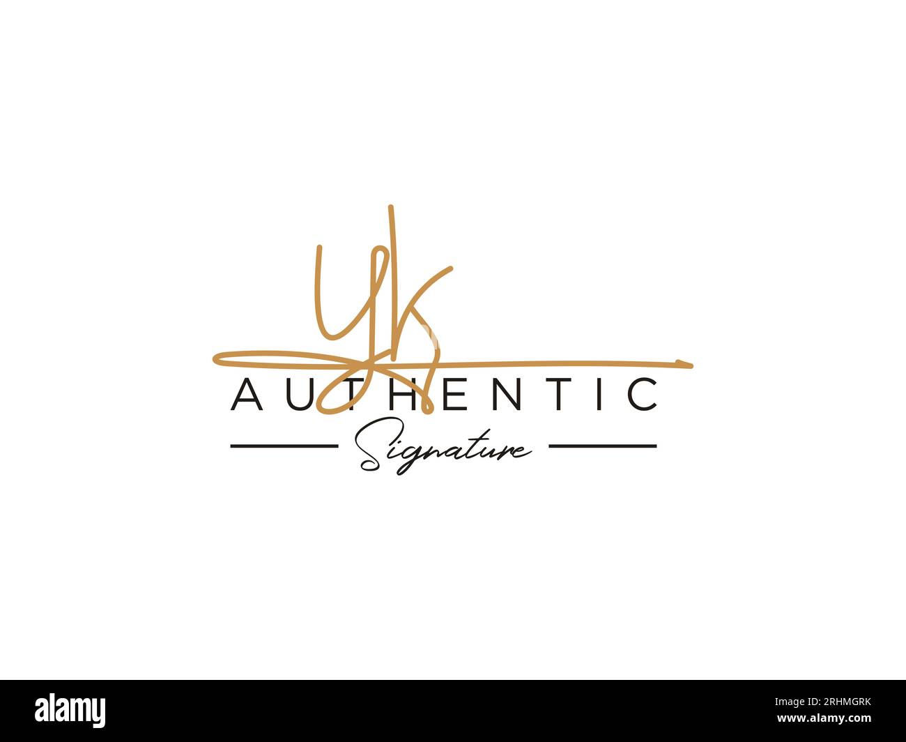 YK Signature Logo Template Vector Stock Vector Image & Art - Alamy