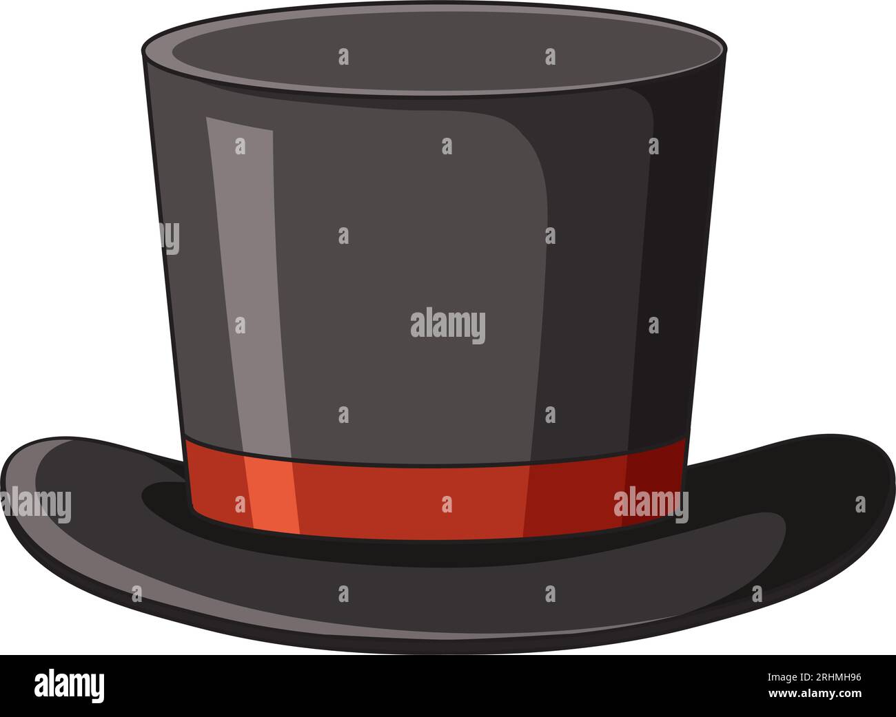 A Whimsical Vector Illustration Of A Magician's Hat Stock Vector Image ...