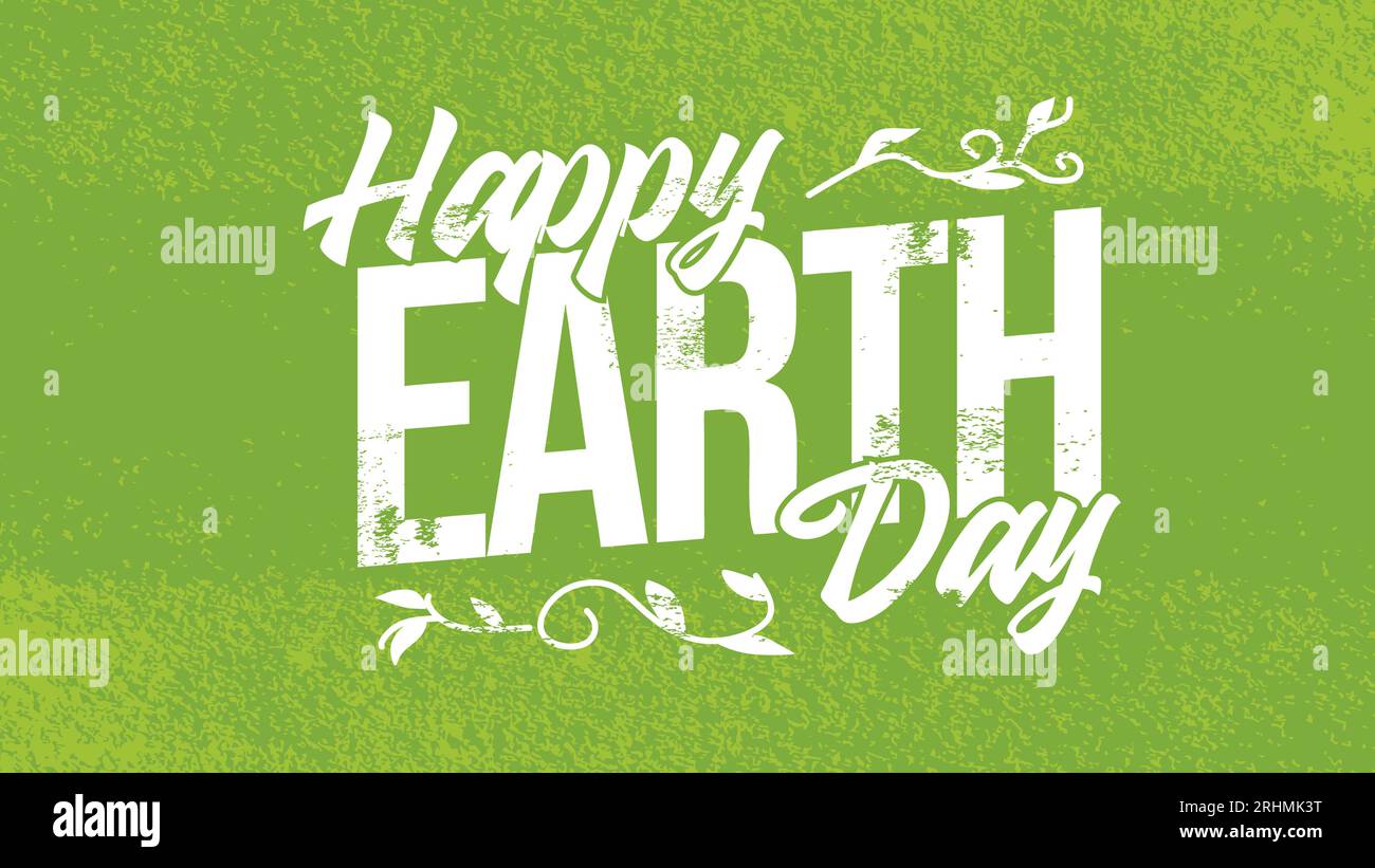 Earth day banner poster isolated on white background celebrated on ...
