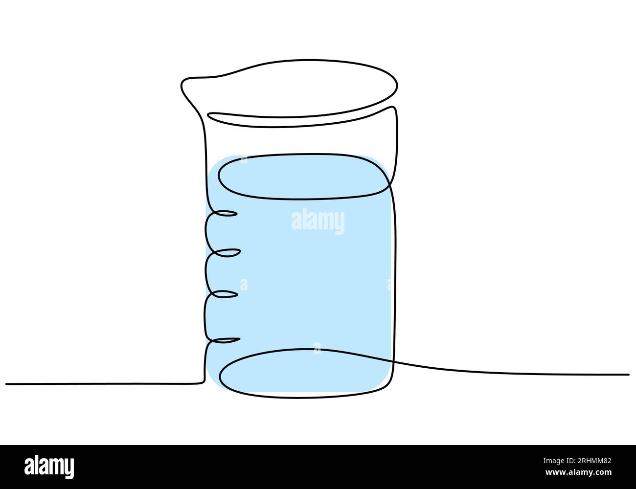 scientific beaker drawing