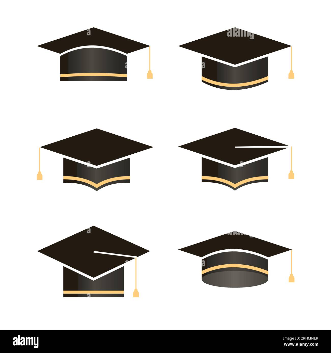 Golden graduation Cut Out Stock Images & Pictures - Alamy