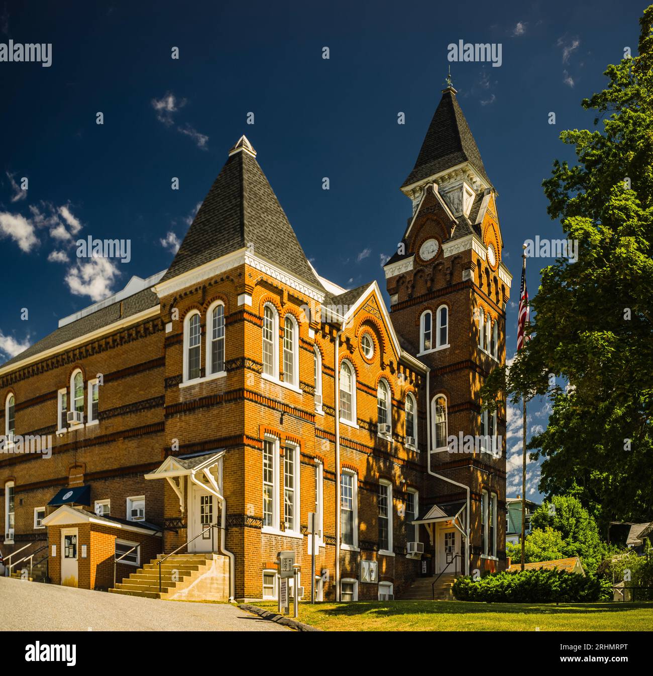 Putnam Town Hall   Putnam, Connecticut, USA Stock Photo